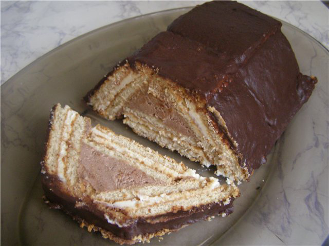 Торт домик из печенья